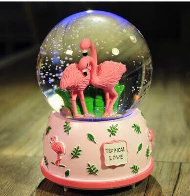 Creative LED Crystal Ball Music Box Glowing light Night Decor - Image 2