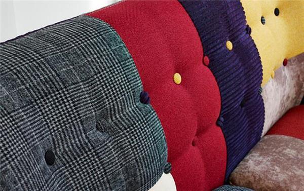 Contemporary Colorful Cute Modern Double Sofa Couch - Image 3