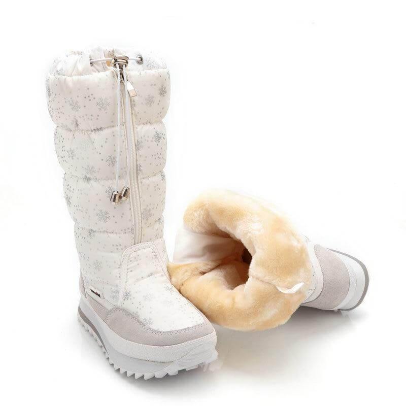 Long Sleeve Plush Warm Winter Boots for Women - Image 1