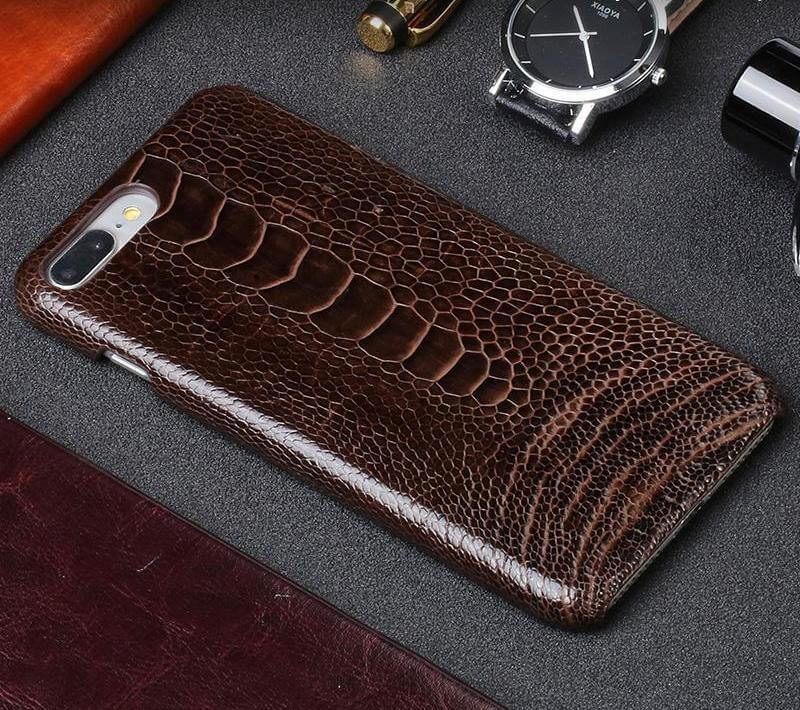Luxury Natural Ostrich Foot Skin Iphone Cases - Image 1
