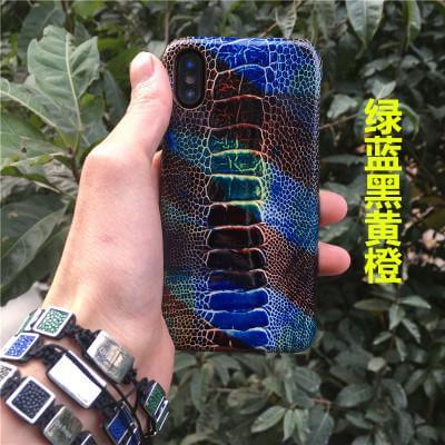 Luxury Real Genuine Natural Ostrich Legs Skin Leather Iphone X Case - Image 3