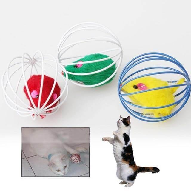 Hollow Ball Feather Cat Toys - Image 2