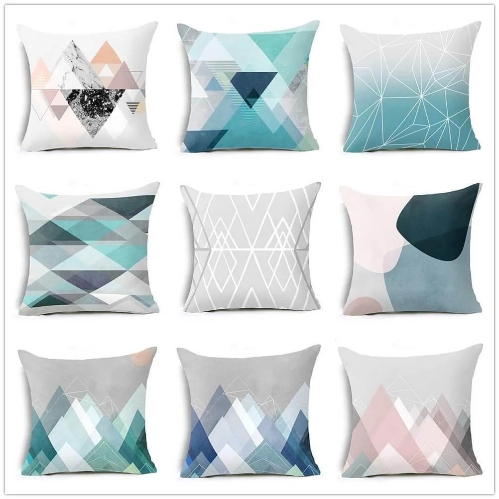 Different Geometric Shapes Pillow Cases - Image 1