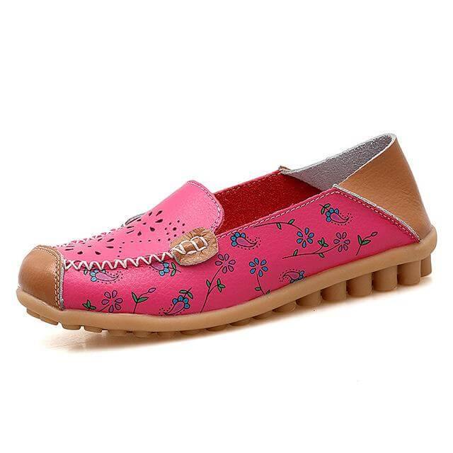 Leather Flat Loafers Ballet Shoes - Image 2