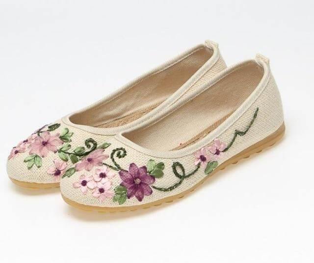 Vintage Ballerina Flat Shoes - Image 2
