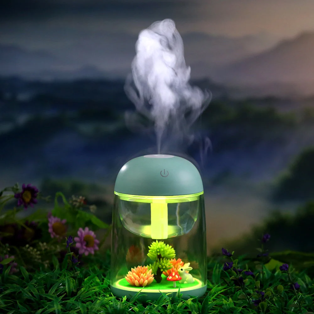 Mini LED Mist Forest Transparent Humidifier - Image 1