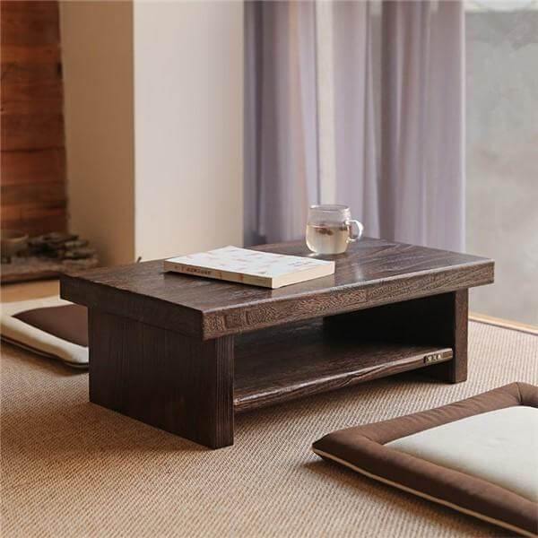 Oriental Antique Japanese Furniture Coffee Table - Image 3