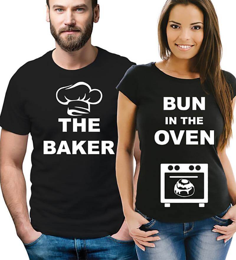The Baker Couple Funny T-shirt - Image 1