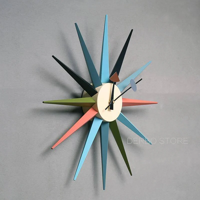 Modern Design Starburst Shape Wall Clock - Image 3
