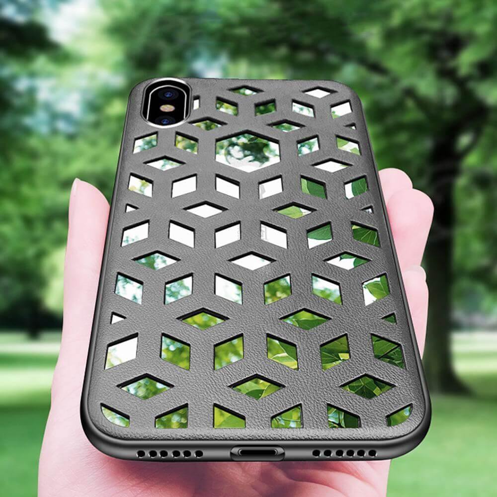 Soft Leather Hollow Shell For iPhone Models - Image 1