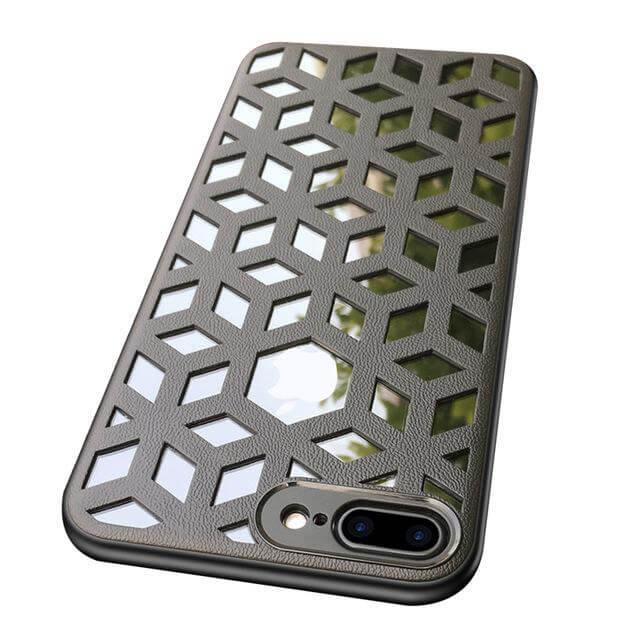 Soft Leather Hollow Shell For iPhone Models - Image 3