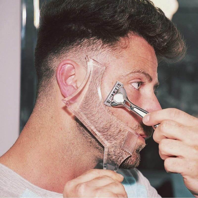 Men Transparent Beard Shaper - Image 1
