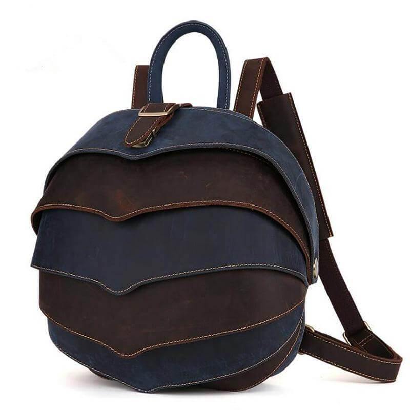 Genuine Leather Modern Retro Men Backpack - Image 2