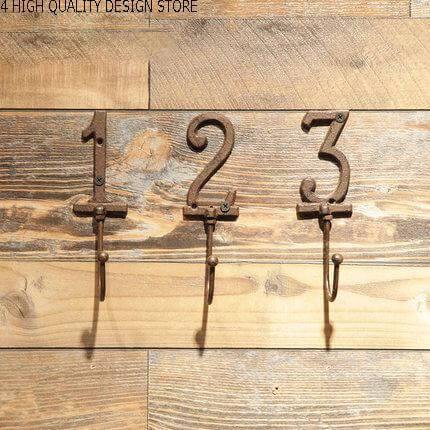 Creative Wood Wall Hanger with Iron Wall Hanger - Image 3
