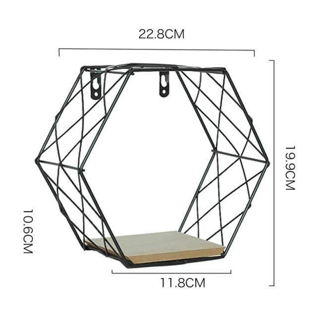 Iron Grid Wall Shelf - Image 3