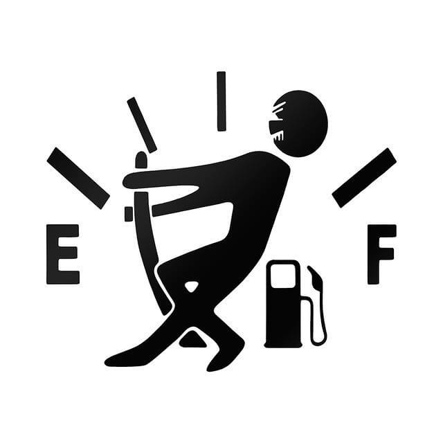 Funny Fuel Man Car Sticker - Image 3
