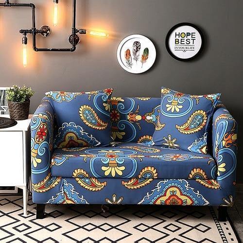 Universal Modern Colorful Cute Loveseat Sofa Covers - Image 2