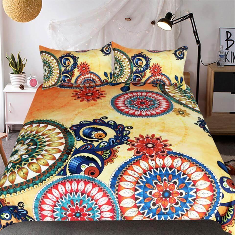 Bohemian Duvet Cover Ethnic Indian Comfortable Duvet Cover Bedding set Mavigadget - Image 2