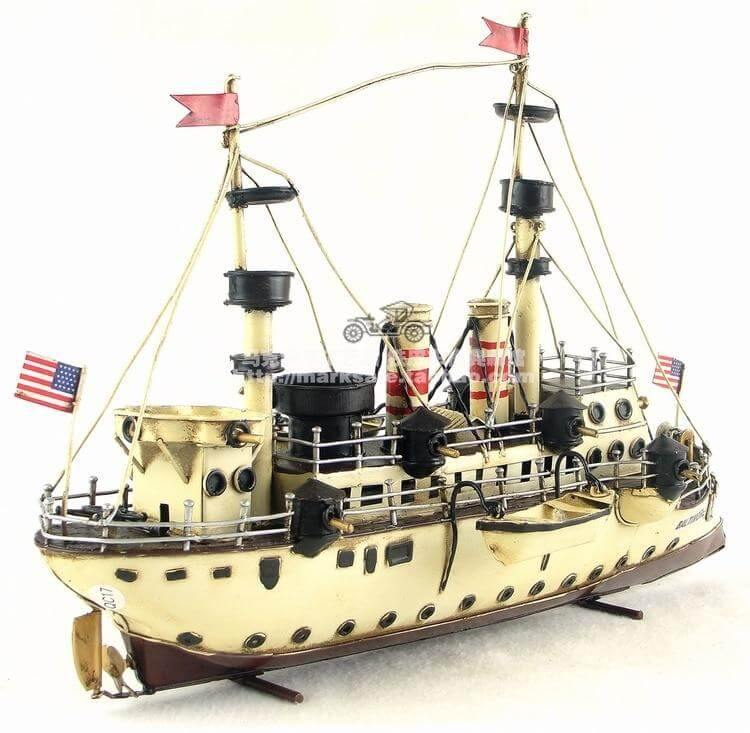 Iron Baltimore Cruiser Vintage Sailboat Home Decorations - Image 3