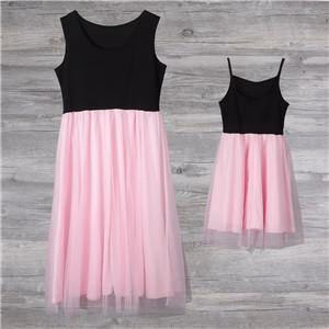Pink Princess Matching Mother and Daughter Dress - Image 3