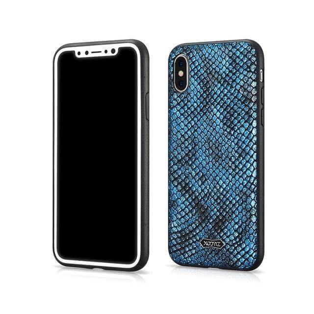 Luxury Simple Snake Texture Texture Leather Iphone Cases - Image 2
