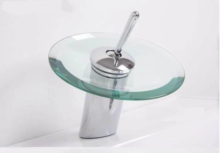 Glass Circle WaterFall Tap Faucet - Image 2