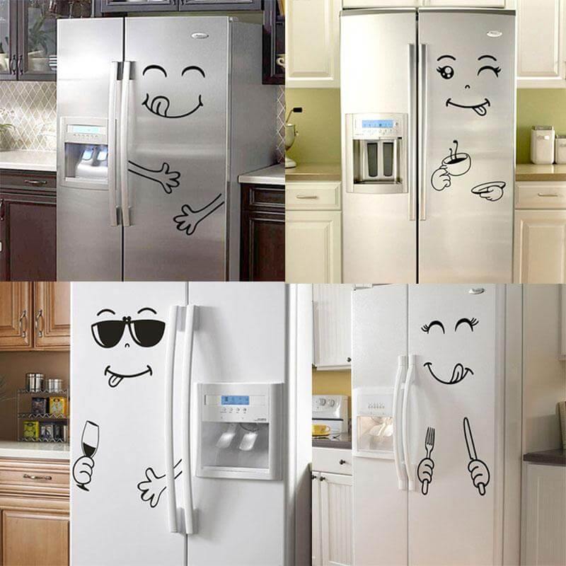Smile Face Yummy Fridge Stickers - Image 1