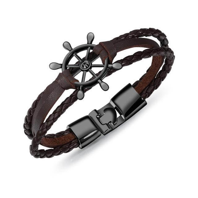 Captain Leather Bracelet - Image 1