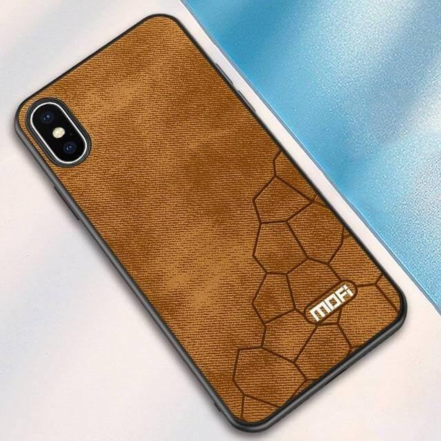 Luxury Fabric Hard Back Cover For iPhone Models - Image 2