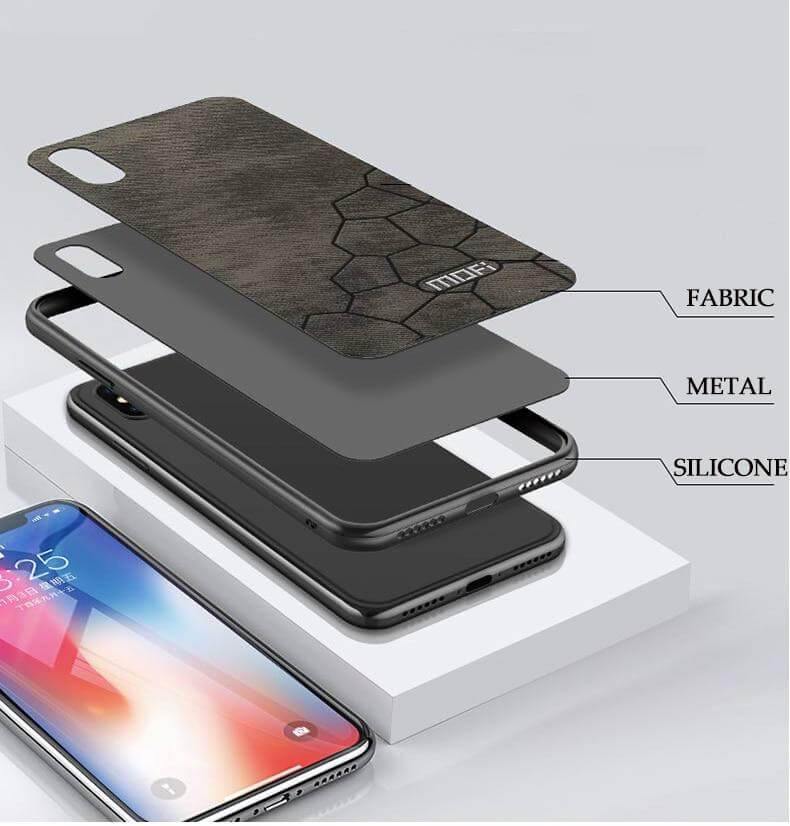 Luxury Fabric Hard Back Cover For iPhone Models - Image 3