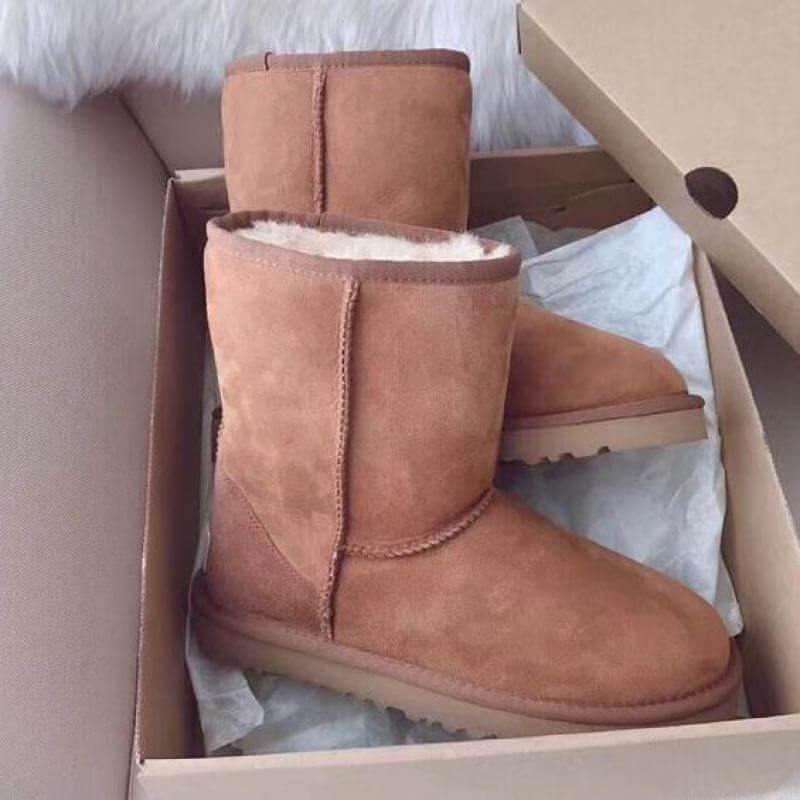 Natural Warm Leather Boots - Image 2