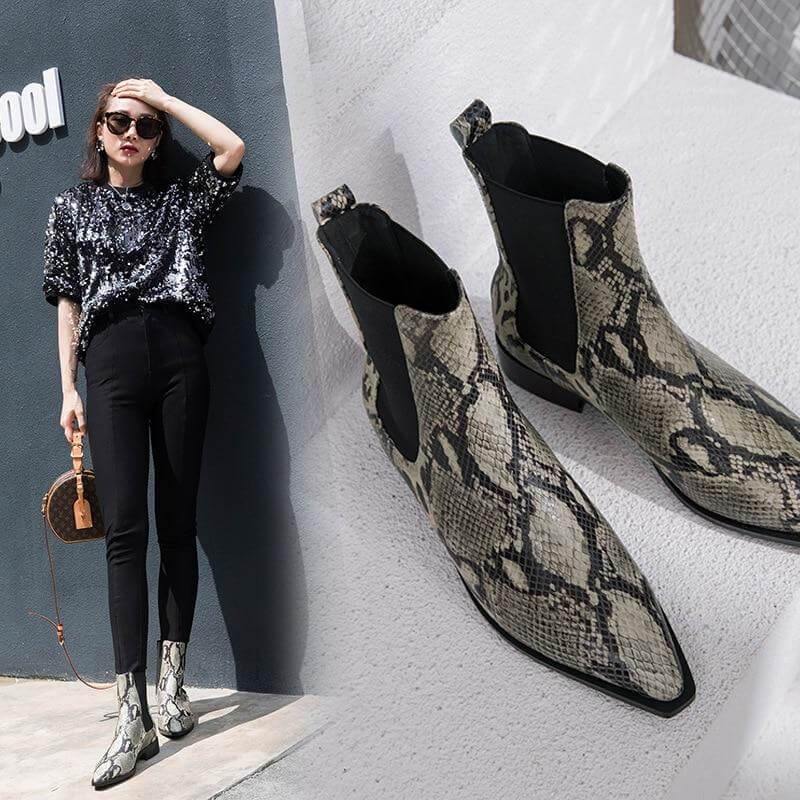 Real Leather Short Ankle Boots - Image 2