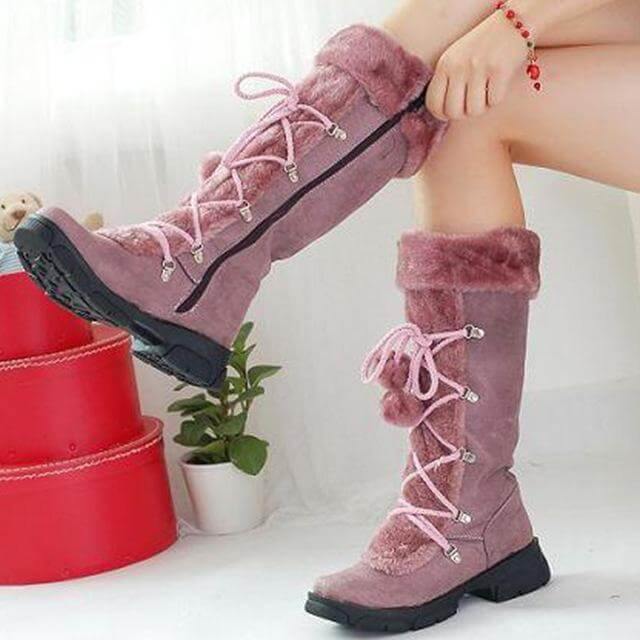 Stylish Cross-tied Fashion Butterfly-knot Snow Boots - Image 2