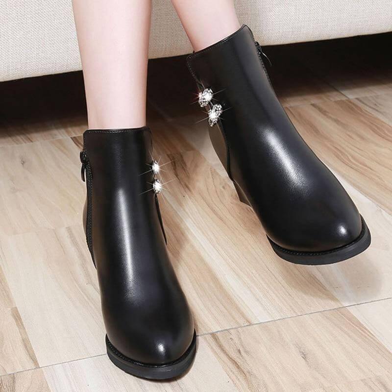 Stylish Fashion Pure High Heels Boots - Image 3
