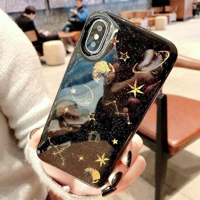 Cute Soft Clear Universe Planet Iphone Cases - Image 3