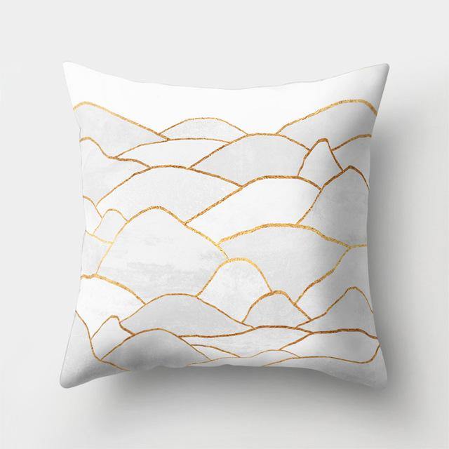 Square Decorative Geometric Striped Pillow Cases - Image 2