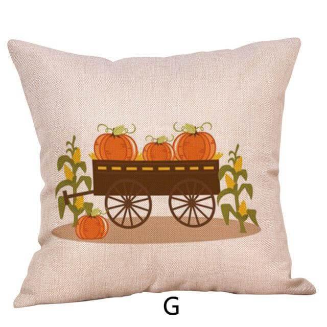 Pumpkin Truck Halloween Fall Pillow Cases - Image 2