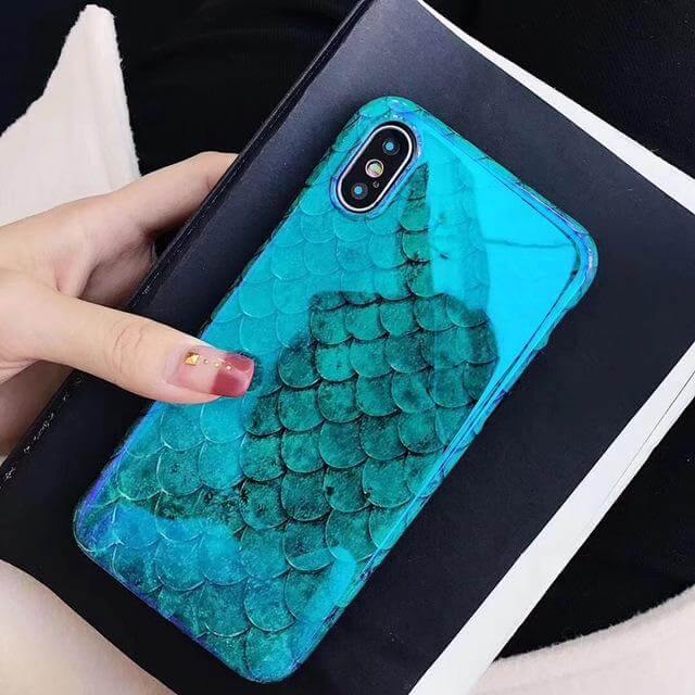 Blu-Ray Laser Fish Scale Soft Iphone Cases - Image 2