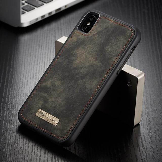 Vintage Leather Magnetic Iphone Case - Image 3