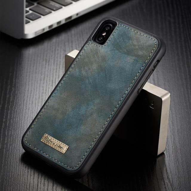 Vintage Leather Magnetic Iphone Case - Image 2