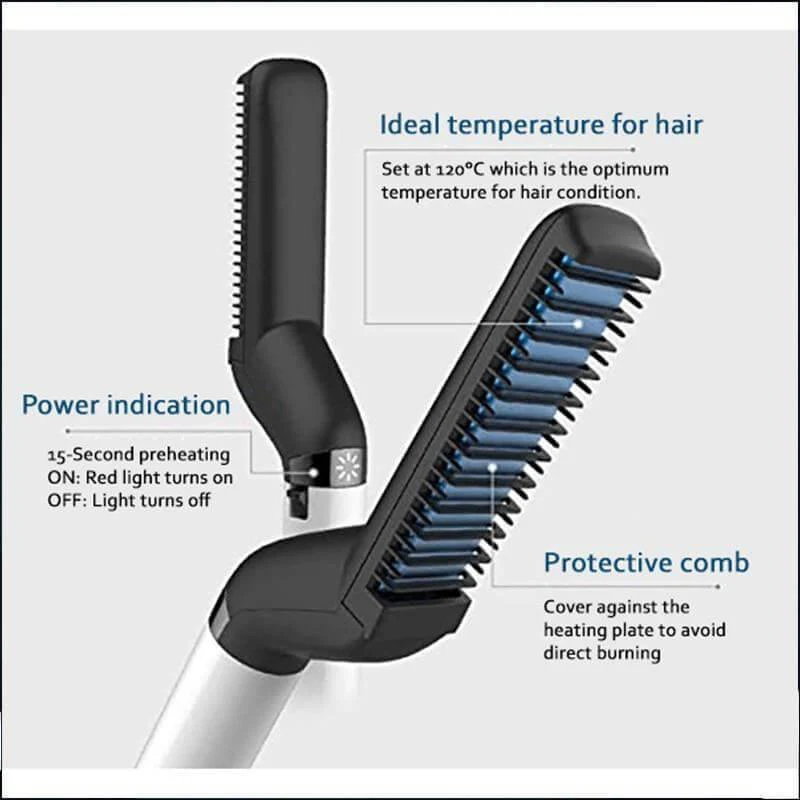 Professional All in One Ceramic Hair Styler for Men - Image 2