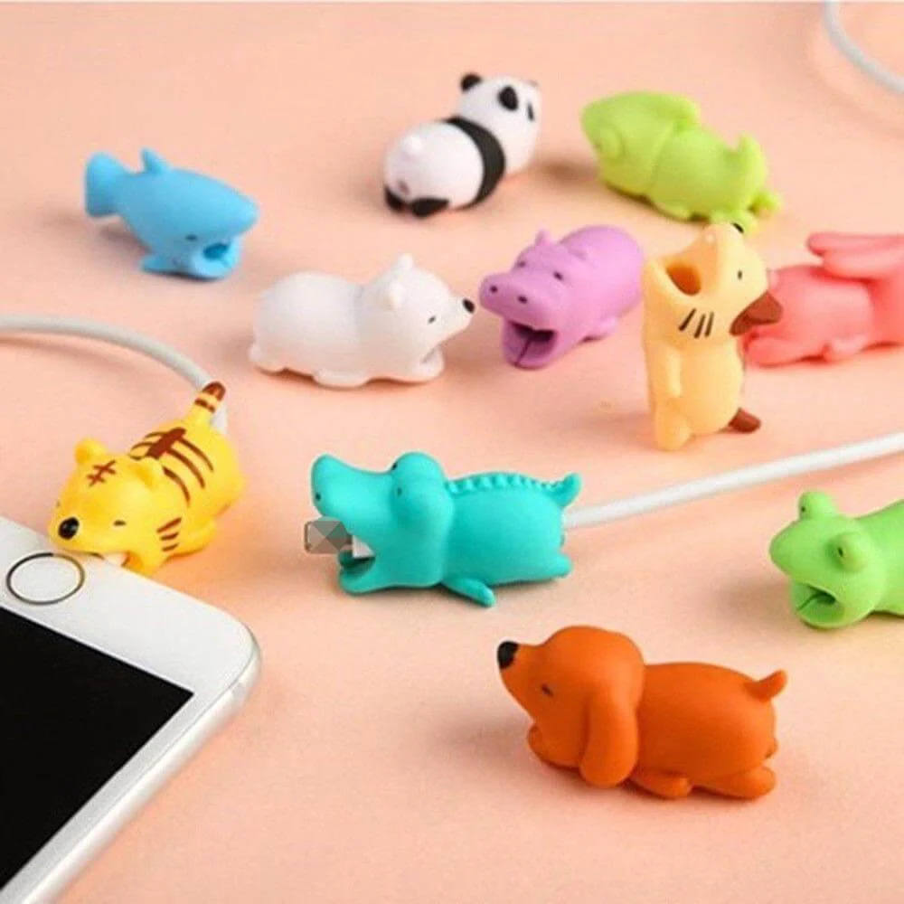 Cartoon Animals USB Cable Protector - Image 1