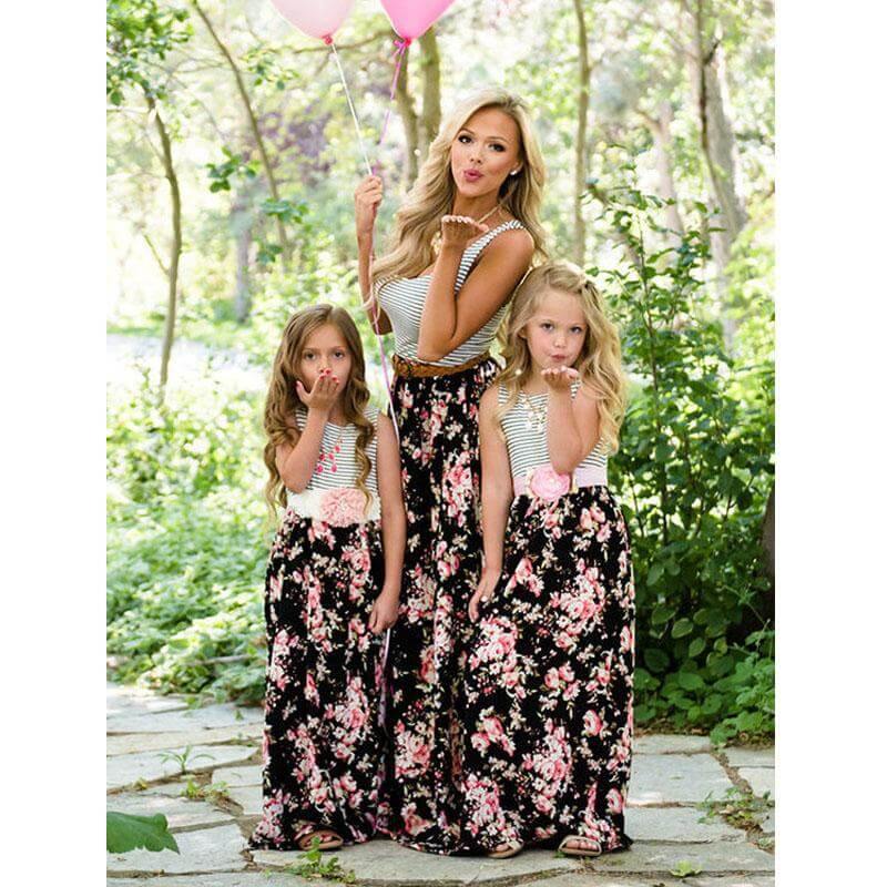Floral Cute Mom and daughter Sundress Matching outfit - Image 3