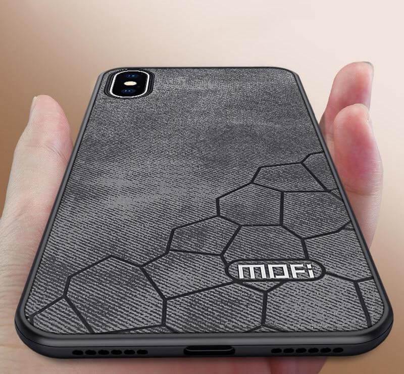 Luxury Fabric Hard Back Cover For iPhone Models - Image 1