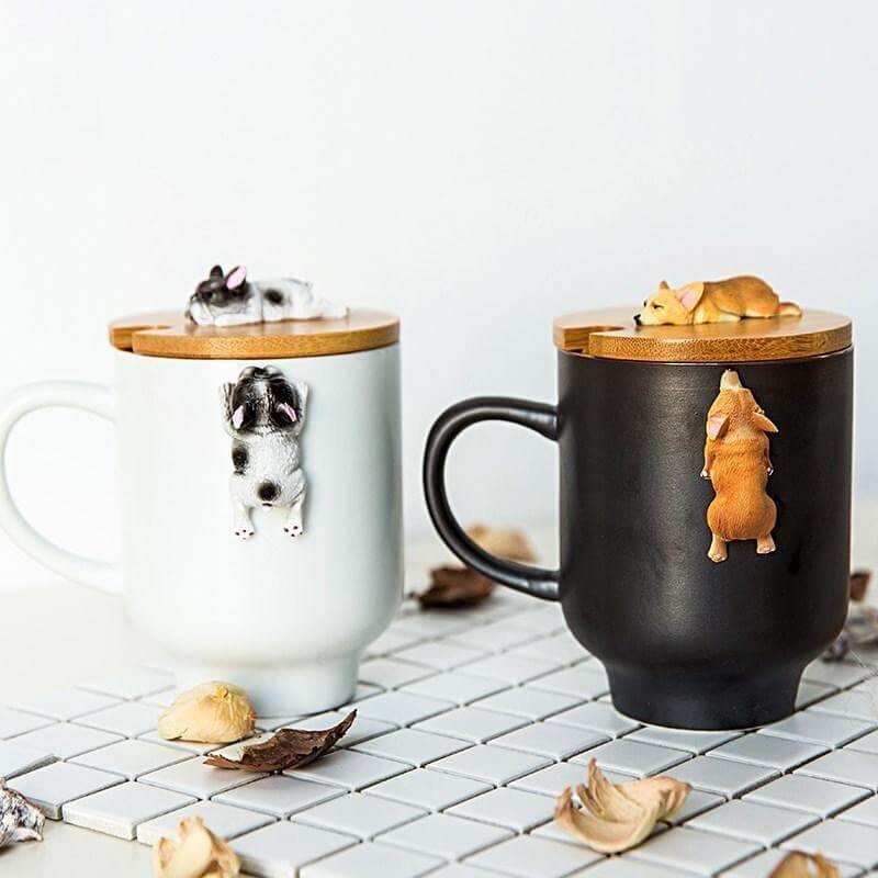 3D Climbing Bulldog Ceramic Mugs - Image 3