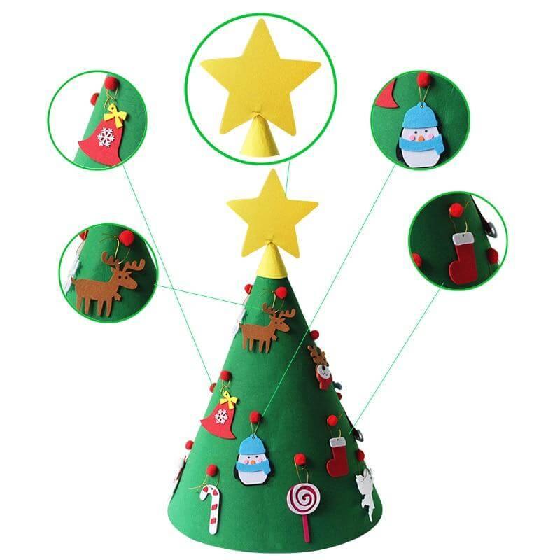 3D Christmas Tree Hanging Ornaments for Kids Xmas Gifts - Image 3