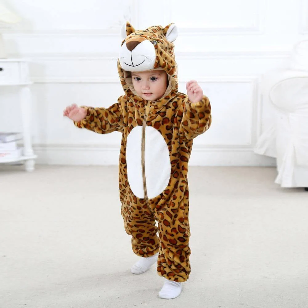 Leopard Costume Hoodie for Baby - Image 1