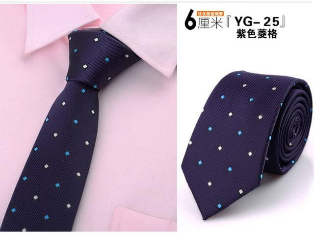 Designers Fashion Dot Striped Plaid neck Tie - Image 2