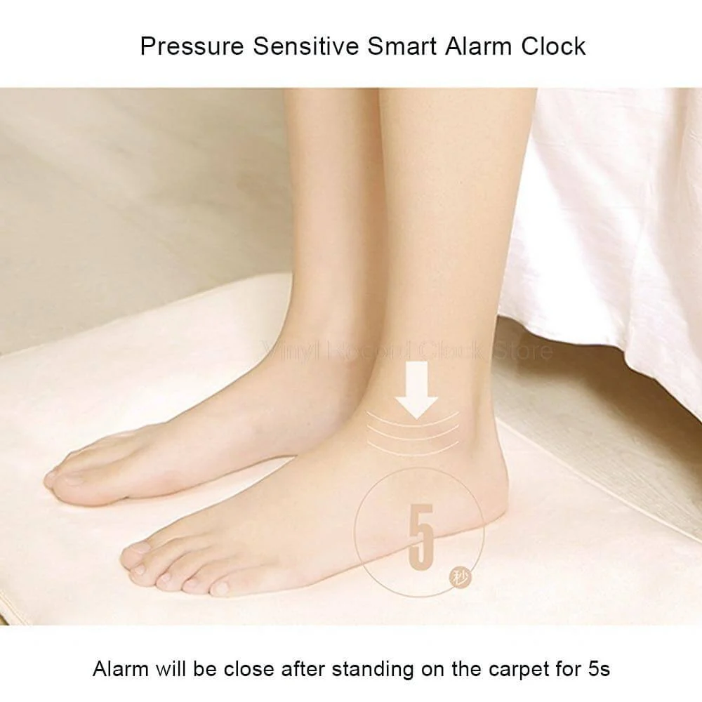 Pressure Sensitive Step on Rug Carpet Alarm Clock - Image 3