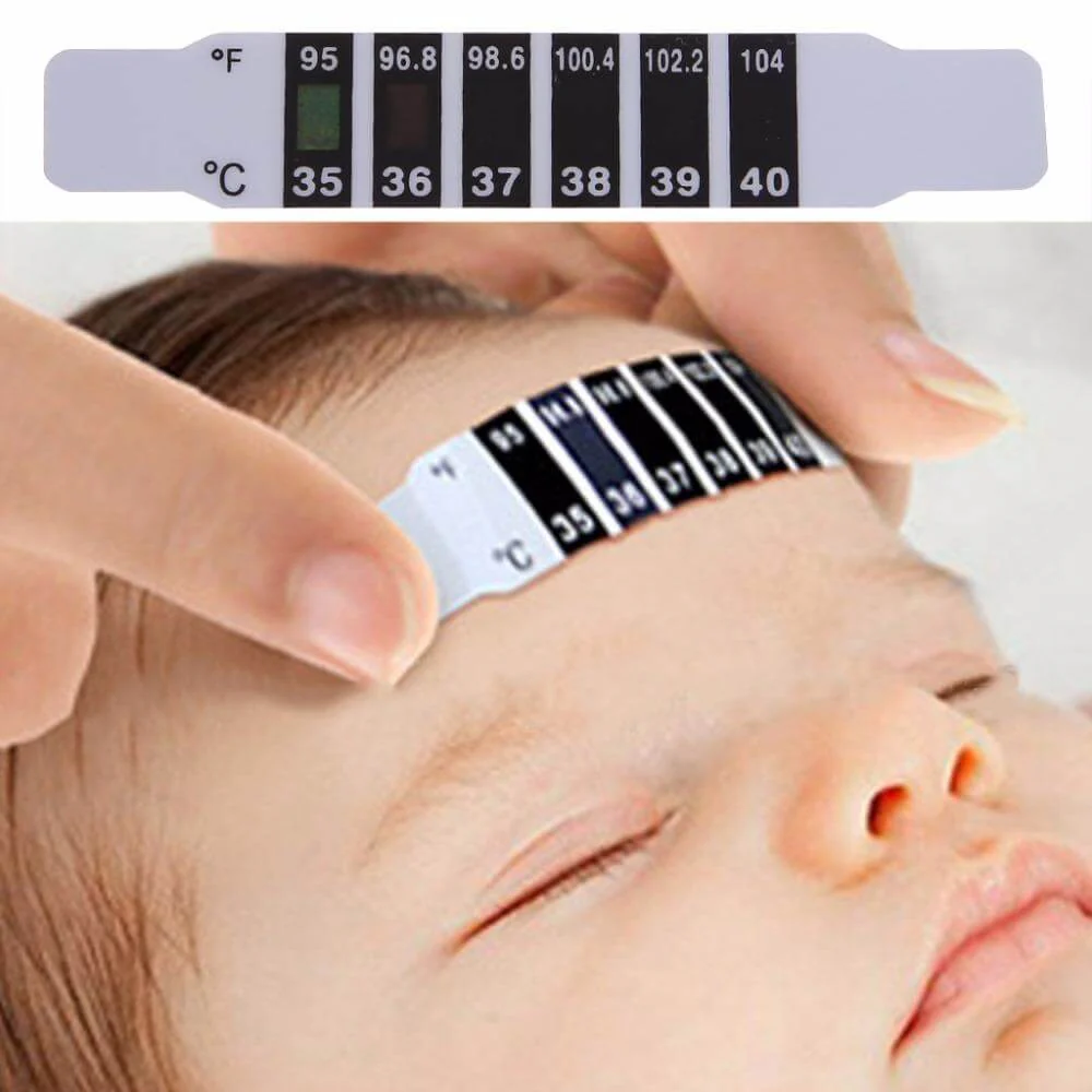 10Pcs Baby Forehead Strip Head Thermometer - Image 2